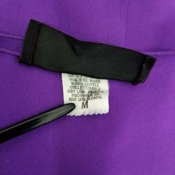 VTG Brasseur of California‎ Purple Sheer Nightgown - Picture 8 of 8